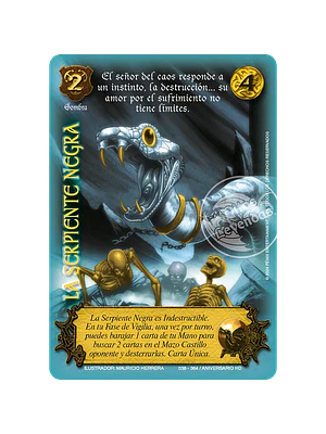 LA SERPIENTE NEGRA FOIL DORADO - SINGLES MITOS Y LEYENDAS