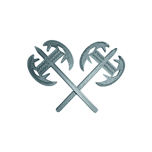 Hacha Doble (par) Fossil Grey - Accesorios Dummy 13 (Misión 13)