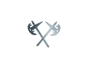 Hachas (par) Fossil Grey - Accesorios Dummy 13 (Misión 13)