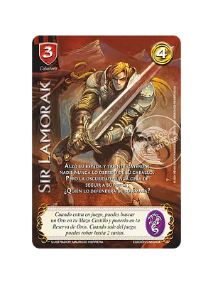 SIR LAMORAK (LBPB24 - FOIL LLUVIA) - SINGLES MITOS Y LEYENDAS