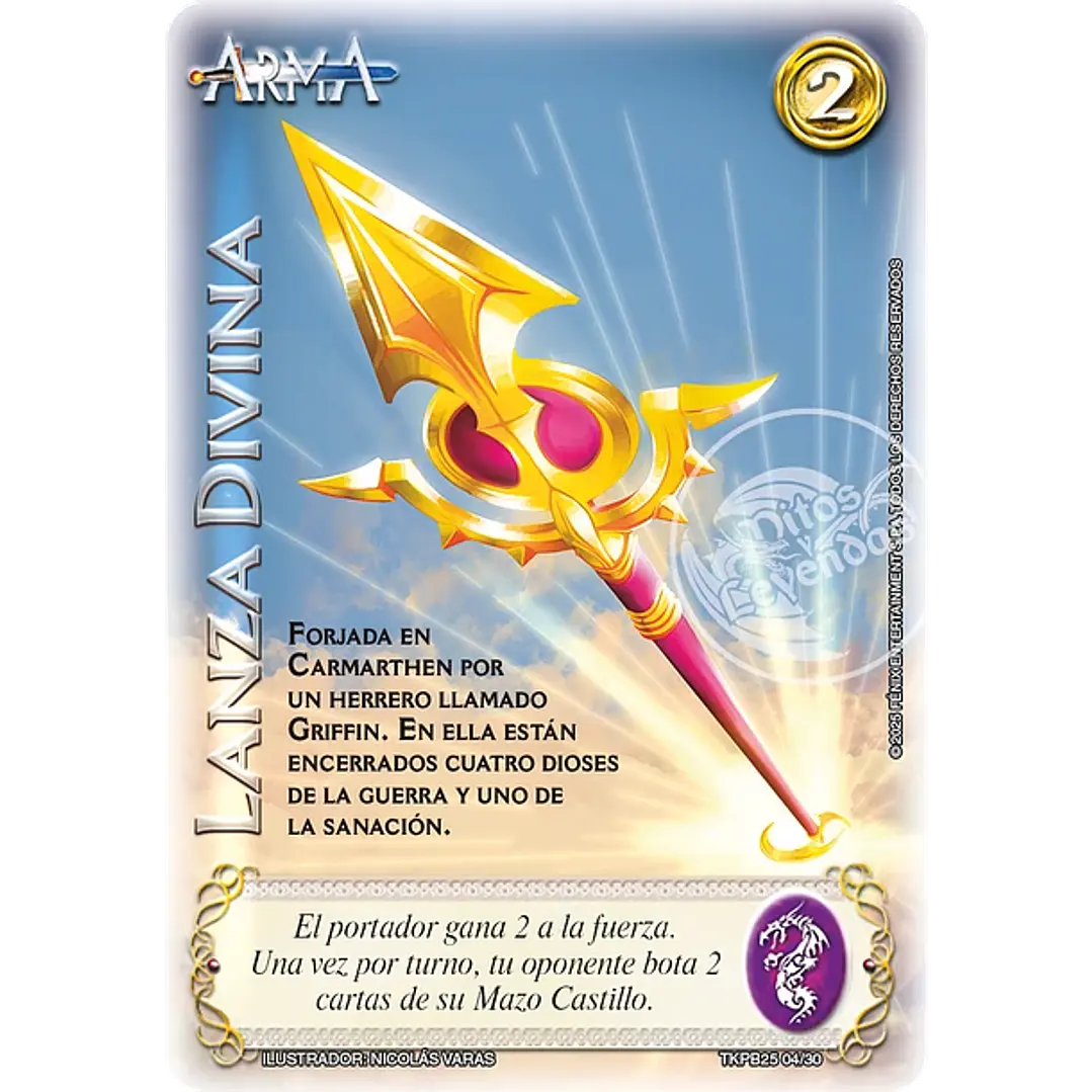 LANZA DIVINA (TKPB25 - NOBLEZA Y PODER) - SINGLES MITOS Y LEYENDAS 1