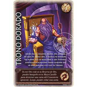 TRONO DORADO (TKPB25 - NOBLEZA Y PODER) - SINGLES MITOS Y LEYENDAS