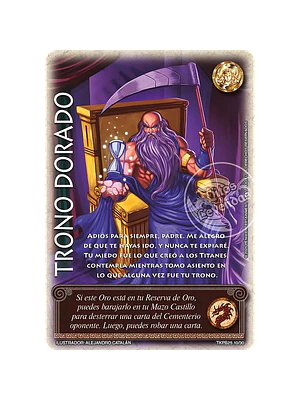 TRONO DORADO (TKPB25 - NOBLEZA Y PODER) - SINGLES MITOS Y LEYENDAS