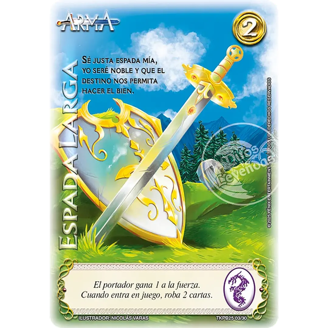ESPADA LARGA (TKPB25 - NOBLEZA Y PODER) - SINGLES MITOS Y LEYENDAS 1