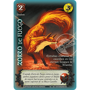 ZORRO DE FUEGO (HD ANIVERSARIO - VC FOIL) - SINGLES MITOS Y LEYENDAS