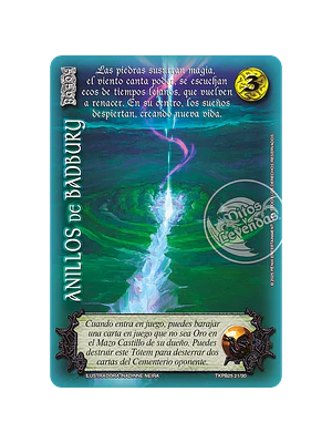 ANILLOS DE BADBURY (TKPB25 - JUICIO Y VISIÓN) - SINGLES MITOS Y LEYENDAS