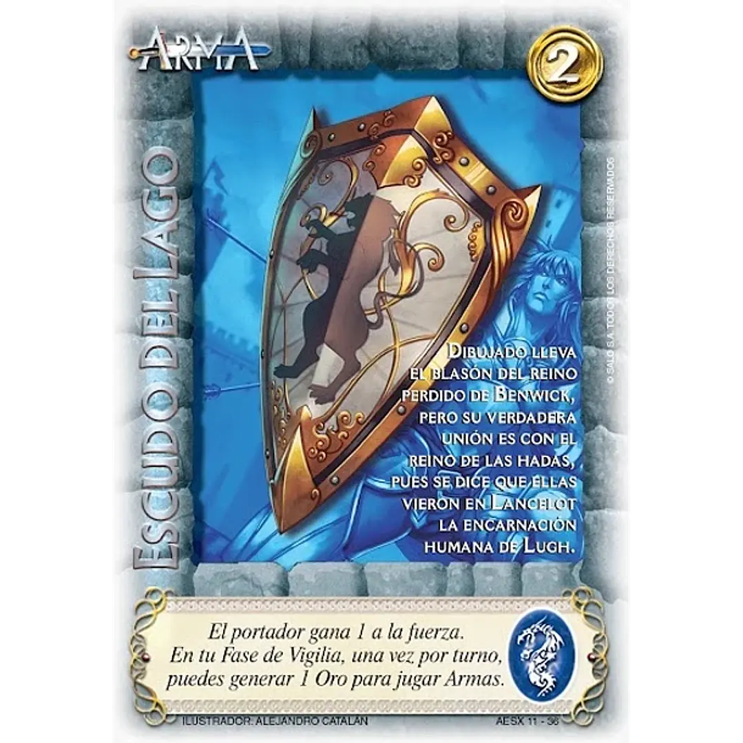 ESCUDO DEL LAGO (AESX - LANCELOT GRIAL) - SINGLES MITOS Y LEYENDAS 1