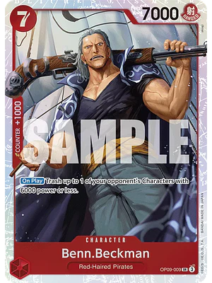 BENN.BECKMAN OP09-009 - SINGLES ONE PIECE