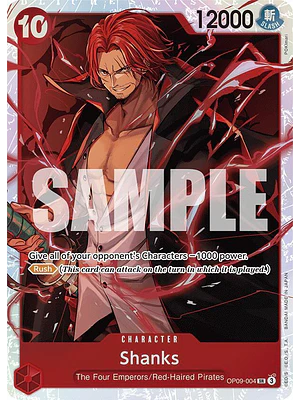 SHANKS OP09-004 - SINGLES ONE PIECE