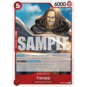 YASOPP OP09-013 - SINGLES ONE PIECE