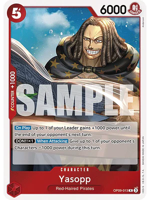YASOPP OP09-013 - SINGLES ONE PIECE