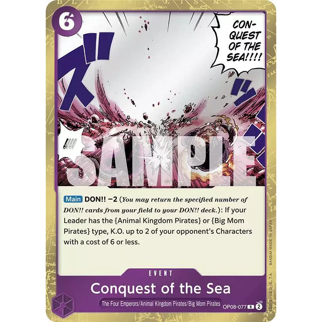 CONQUEST OF THE SEA OP08-077 - SINGLES ONE PIECE 1