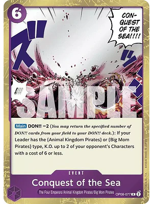 CONQUEST OF THE SEA OP08-077 - SINGLES ONE PIECE