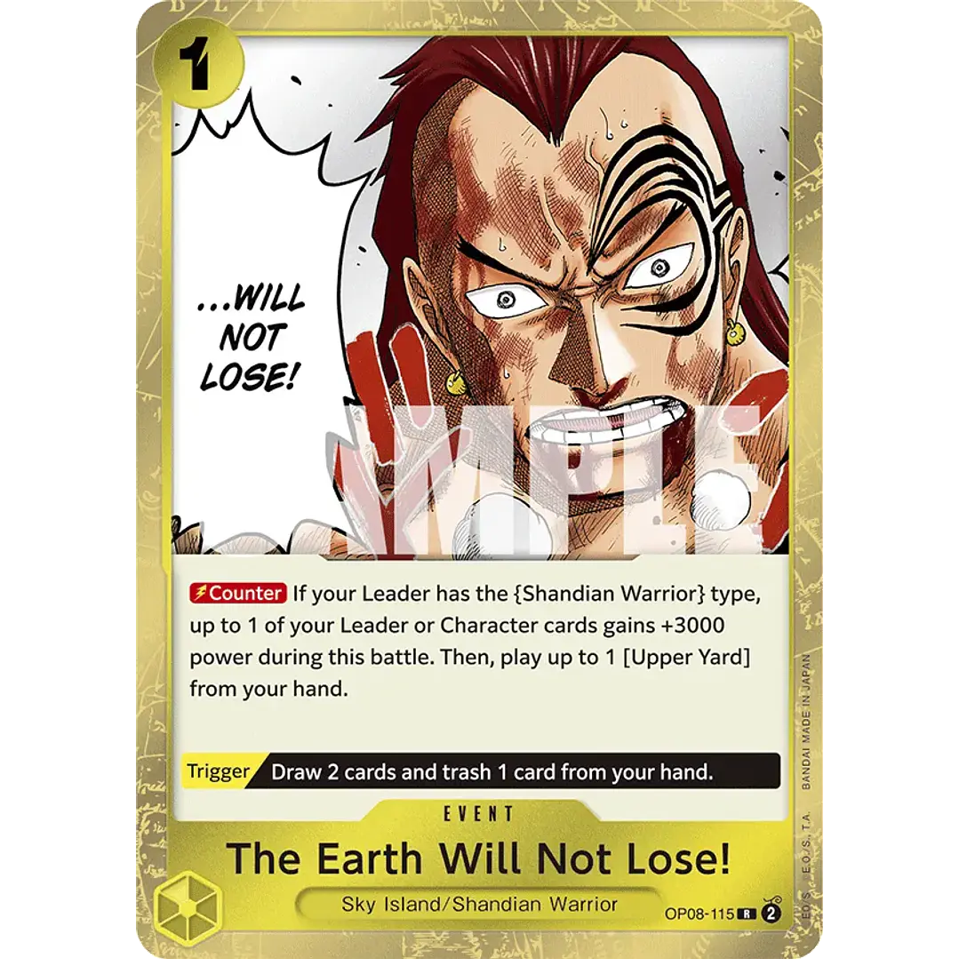 THE EARTH WILL NOT LOSE! OP08-115- SINGLES ONE PIECE 1