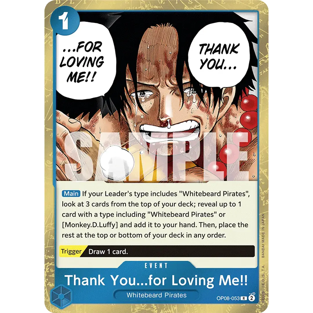 THANK YOU...FOR LOVING ME!! OP08-053 - SINGLES ONE PIECE 1