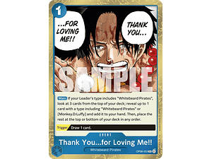 THANK YOU...FOR LOVING ME!! OP08-053 - SINGLES ONE PIECE