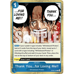 THANK YOU...FOR LOVING ME!! OP08-053 - SINGLES ONE PIECE