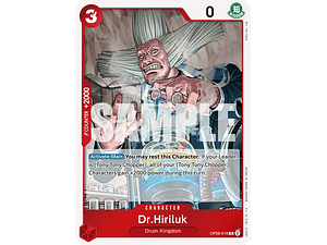 DR.HIRILUK OP08-016 - SINGLES ONE PIECE