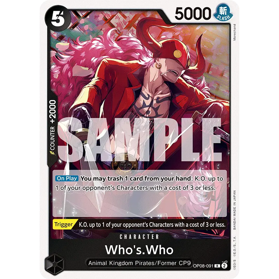 WHO'S.WHO OP08-091 - SINGLES ONE PIECE 1