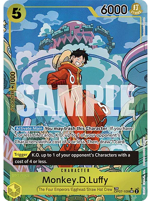 MONKEY.D.LUFFY (SP) OP07-109 - SINGLES ONE PIECE