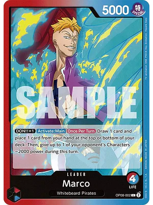 MARCO – OP08-002 – OP08-058 - SINGLES ONE PIECE
