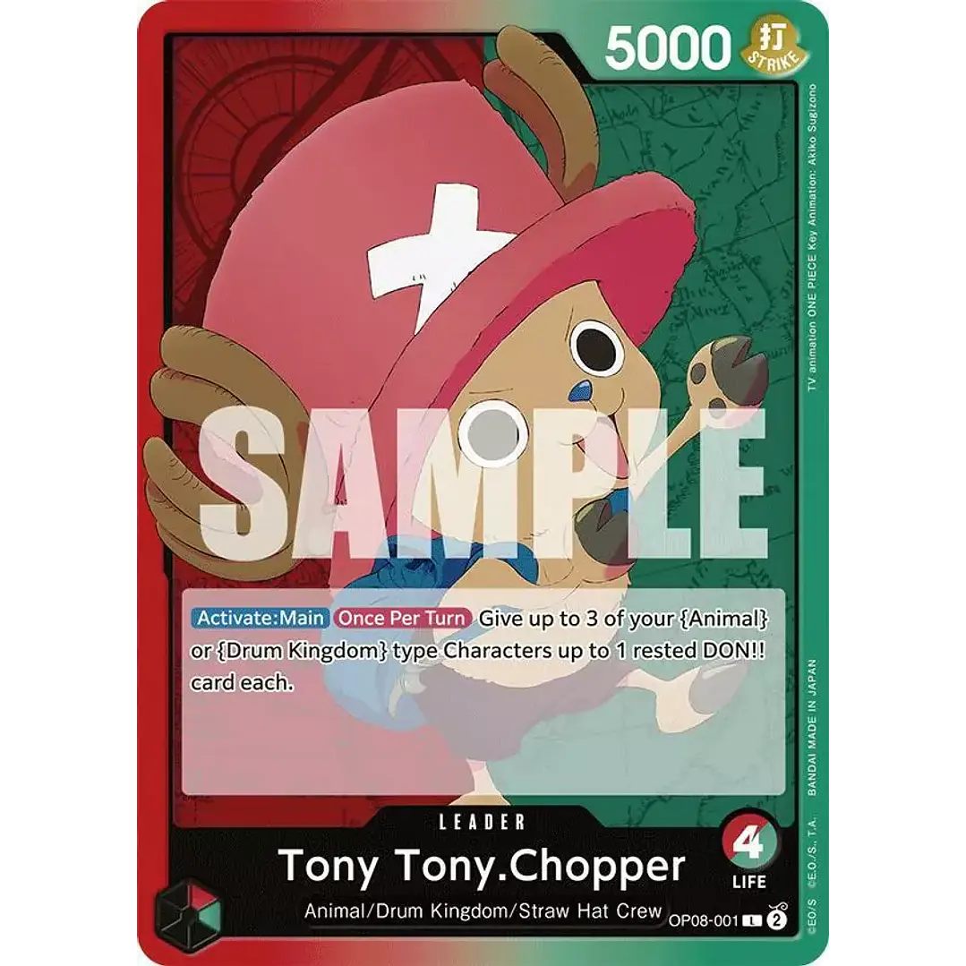 TONY TONY.CHOPPER – OP08-001 - SINGLES ONE PIECEZ 1