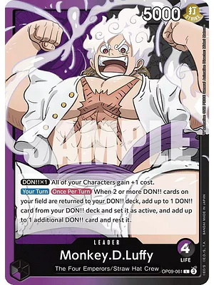 MONKEY.D.LUFFY – OP09-061 - SINGLES ONE PIECE