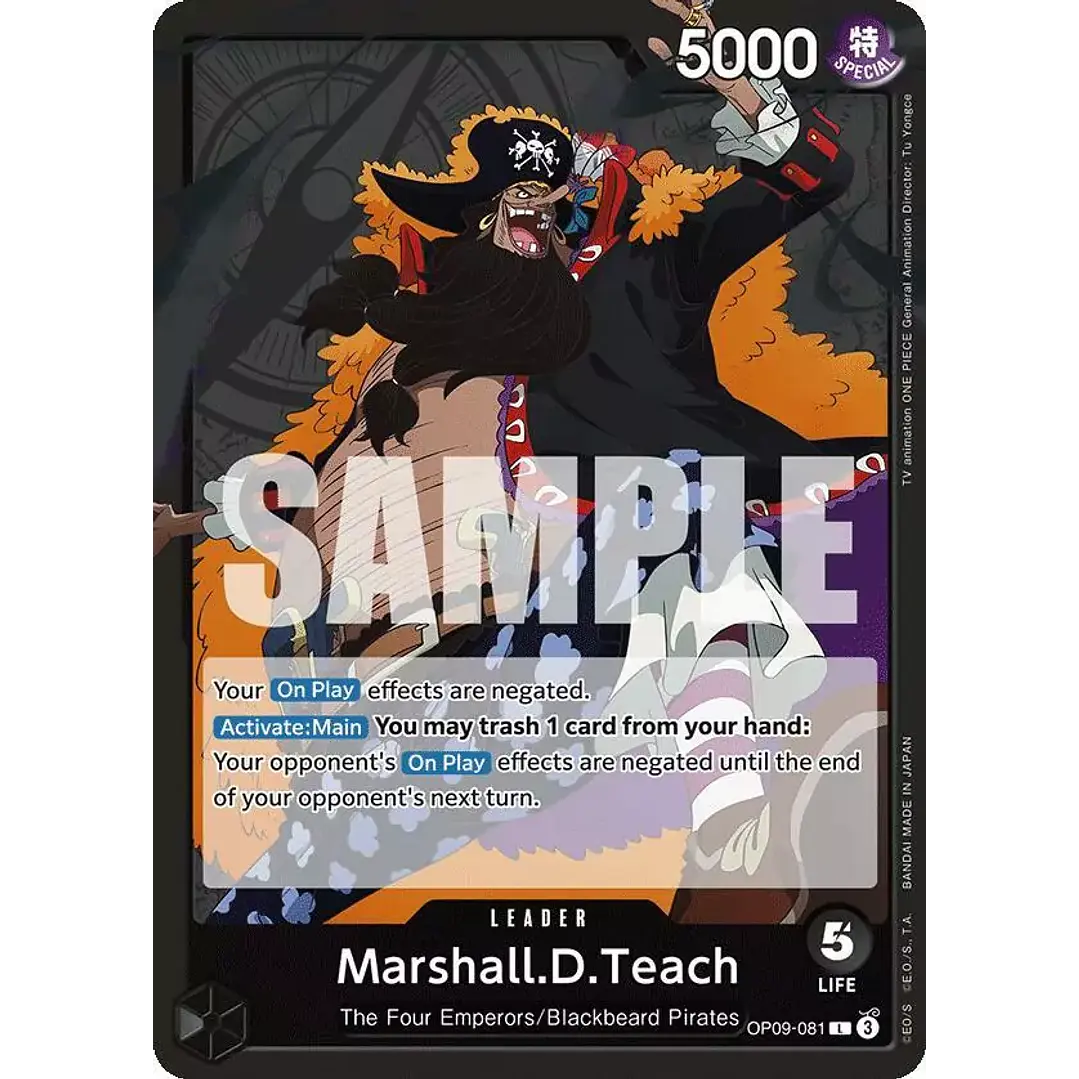 MARSHALL.D.TEACH – OP09-081 - SINGLES ONE PIECE 1