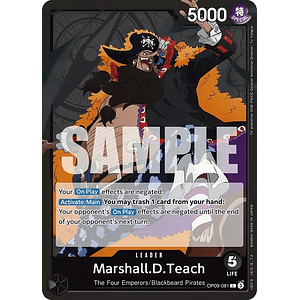 MARSHALL.D.TEACH – OP09-081 - SINGLES ONE PIECE