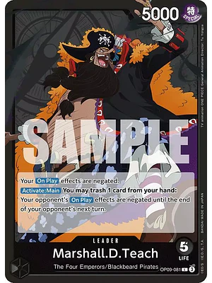 MARSHALL.D.TEACH – OP09-081 - SINGLES ONE PIECE