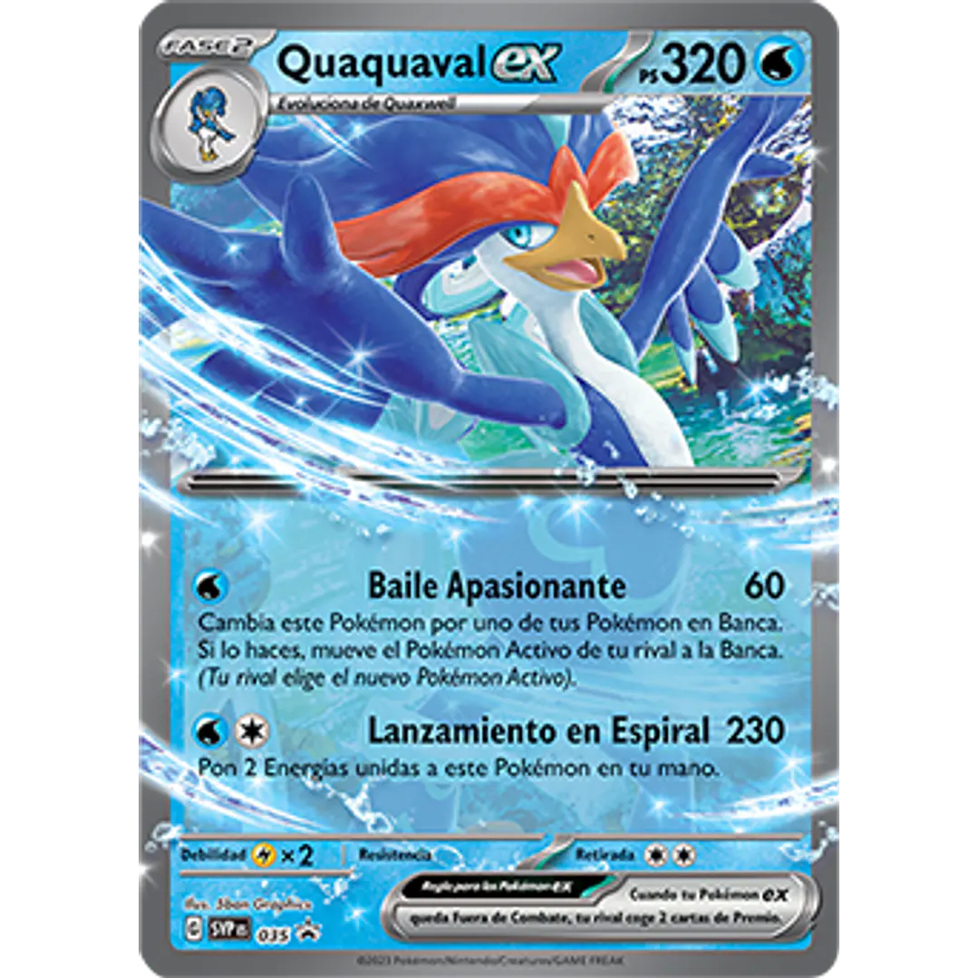 QUAQUAVAL EX - SVPes035 - ULTRA RARE PROMO 1