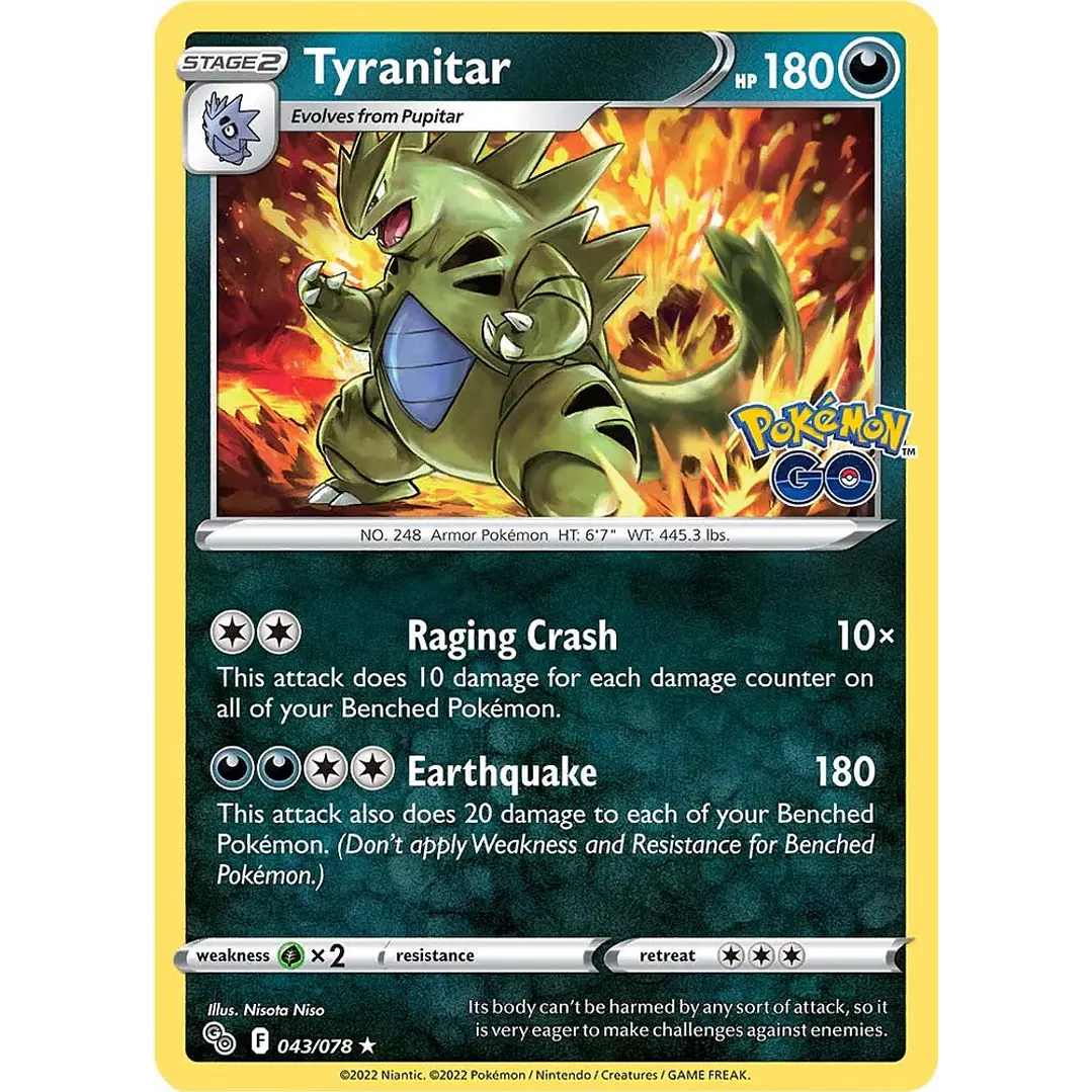TYRANITAR 043/078 POKEMON TEAM GO 1