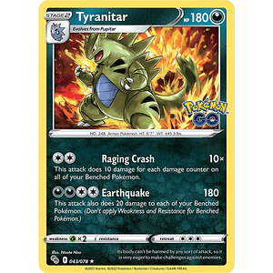 TYRANITAR 043/078 POKEMON TEAM GO