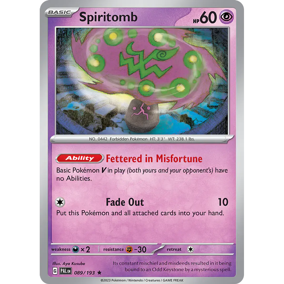 SPIRITOMB 089/193 - Singles Pokemon TCG 1