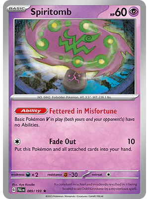 SPIRITOMB 089/193 - Singles Pokemon TCG