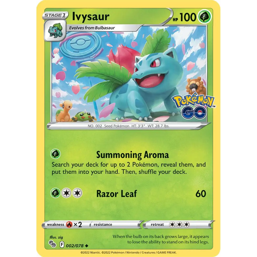 IVYSAUR (002/078) [POKÉMON GO] 1