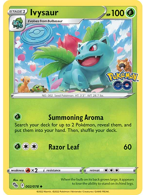 IVYSAUR (002/078) [POKÉMON GO]