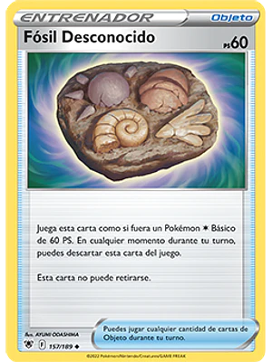 FOSIL DESCONOCIDO 157/189 