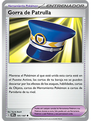 GORRA DE PATRULLA 191/197