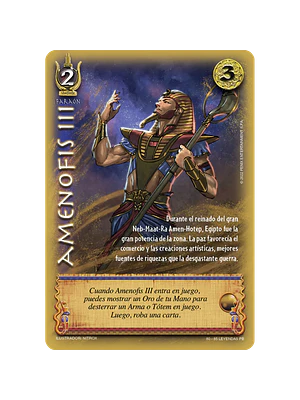 AMENOFIS III - SINGLES MITOS Y LEYENDAS