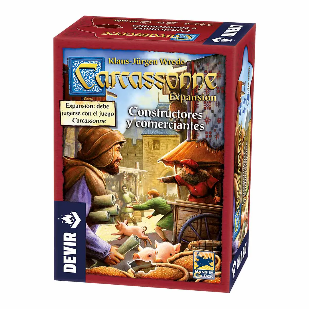 CARCASSONNE: EXPANSIÓN CONSTRUCTORES Y COMERCIANTES (2DA EDICION) - DEVIR 1