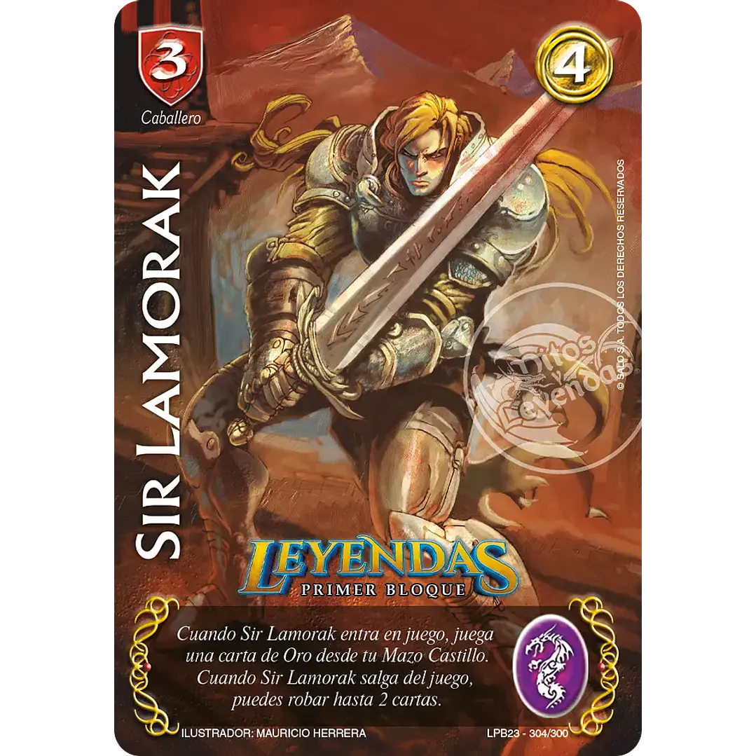 SIR LAMORAK (LEYENDAS PB 3.0 - BUY A BOX) - SINGLES MITOS Y LEYENDAS 1
