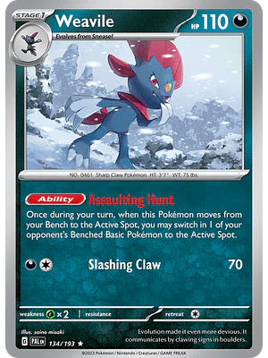 WEAVILE PAL 134/193