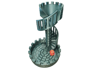 LANZADOR DE DADOS TORRE ESCALERA ESPIRAL