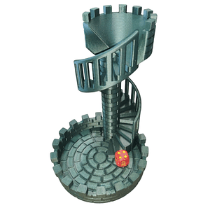 LANZADOR DE DADOS TORRE ESCALERA ESPIRAL