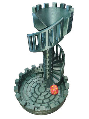 LANZADOR DE DADOS TORRE ESCALERA ESPIRAL