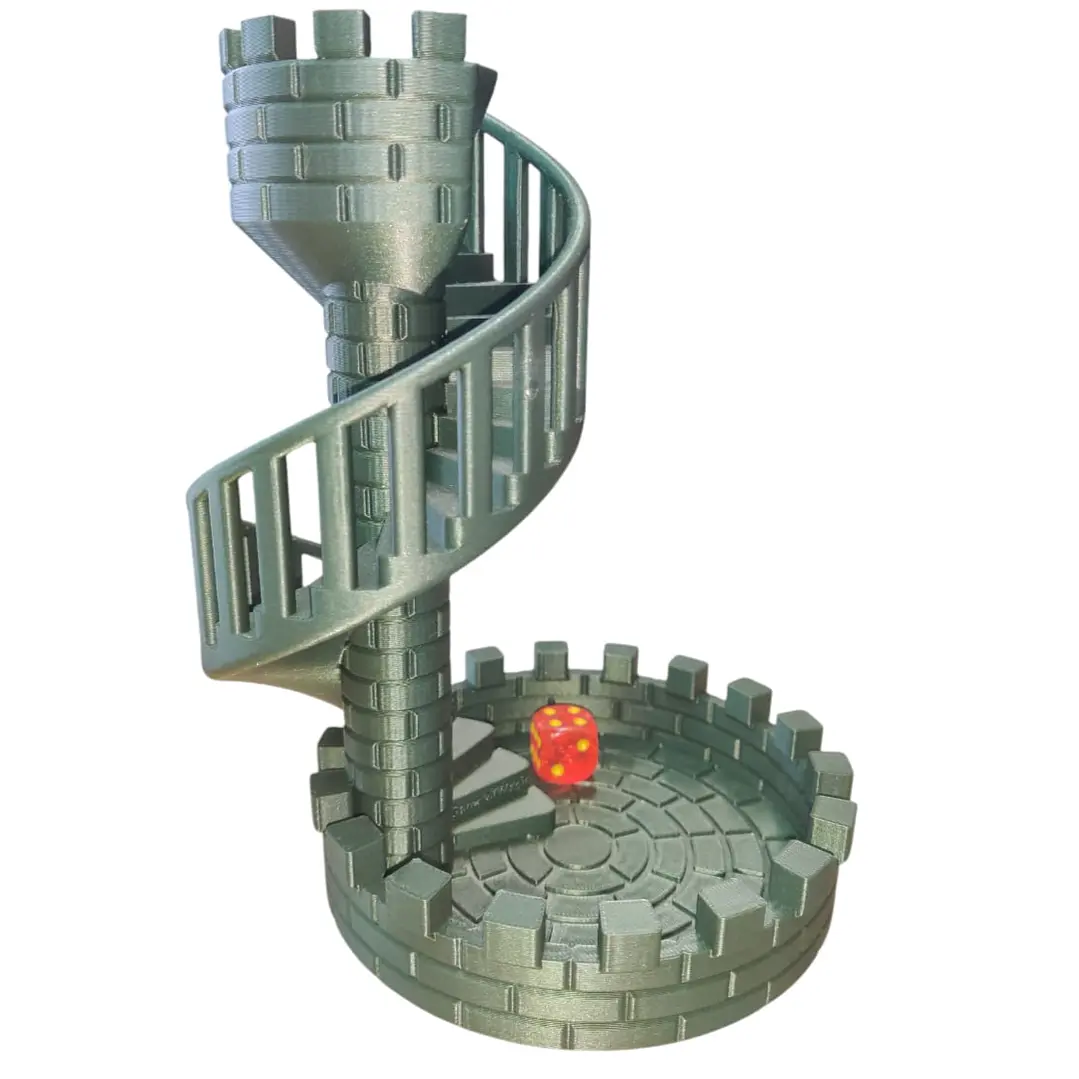 LANZADOR DE DADOS TORRE ESCALERA ESPIRAL 2