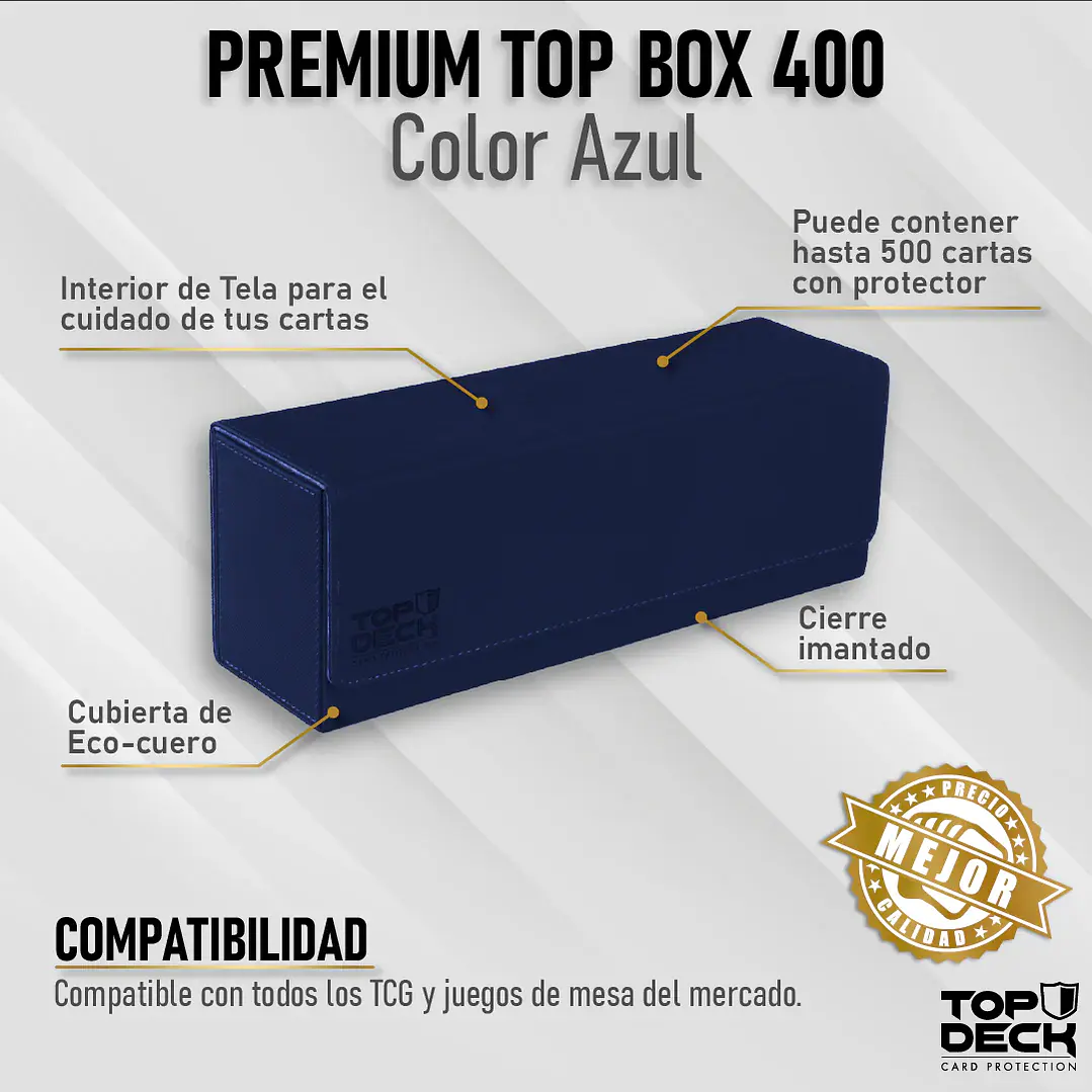 PORTAMAZOS PREMIUM | TOPDECK 400 COLOR AZUL 1