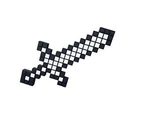 ESPADA MINECRAFT DISEÑO 3D