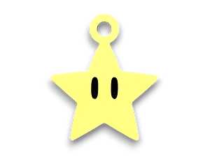 LLAVERO KEYCHAIN MARIO STAR
